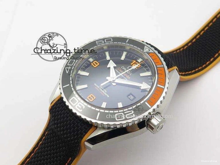 0109 Thermal 2016 Planet Ocean 45mm SS JHF Black Dial On Nylon Strap A 8245